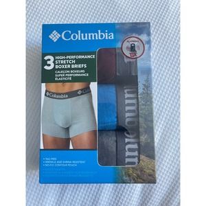 SOLD - COLUMBIA 3 Pack HIGH-PERFORMANCE Stretch Boxer Briefs Men's Size XL